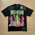 American brand washed distressed letter T-shirt