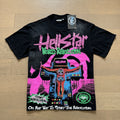 American brand washed distressed letter T-shirt