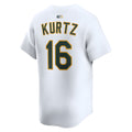 Arlishia Athletics #16 Nick Kurtz Player White Home Limited Stitched Jerseys