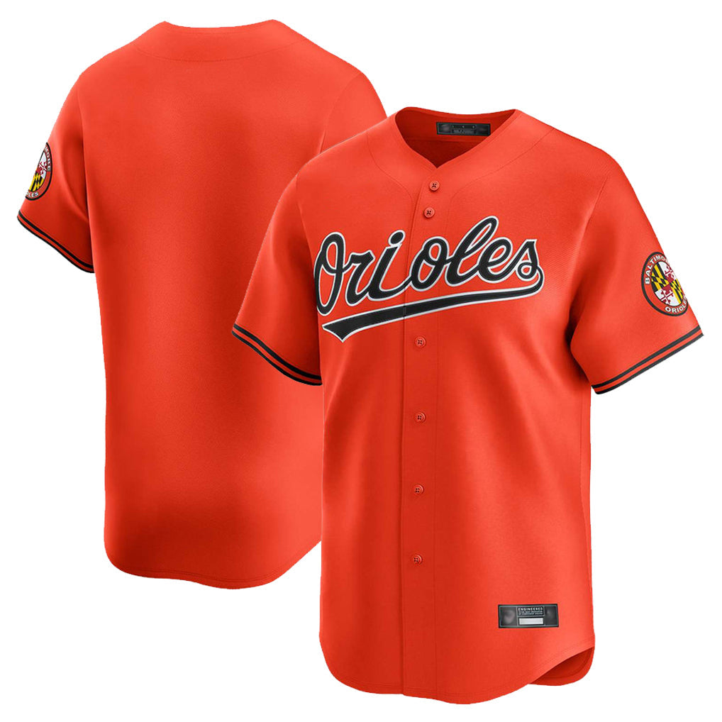 Arlishia B.Orioles Orange Limited Home Game Blank Player Stitched Jerseys
