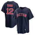 Arlishia B.Red Sox #12 Connor Wong Player Navy Home Game Stitched Jerseys