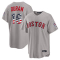 Arlishia B.Red Sox #16 Jarren Duran Player Gray Road USA 250 Fourth of July Home Game Stitched Jerseys