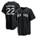 Arlishia B.Red Sox #22 Garrett Whitlock Player Black Home Game Stitched Jerseys