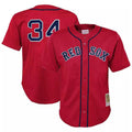 Arlishia B.Red Sox #34 David Ortiz Player Red Mitchell & Ness Cooperstown Collection Mesh Home Stitched Jerseys