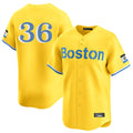Arlishia B.Red Sox #36 Triston Casas Player Yellow Limited Home Game Stitched Jersey