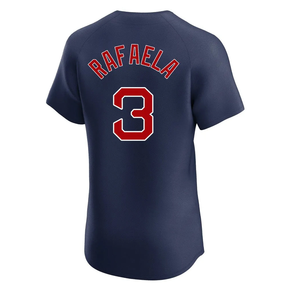 Arlishia B.Red Sox #3 Ceddanne Rafaela Player Navy Limited Elite Home Game Stitched Jerseys