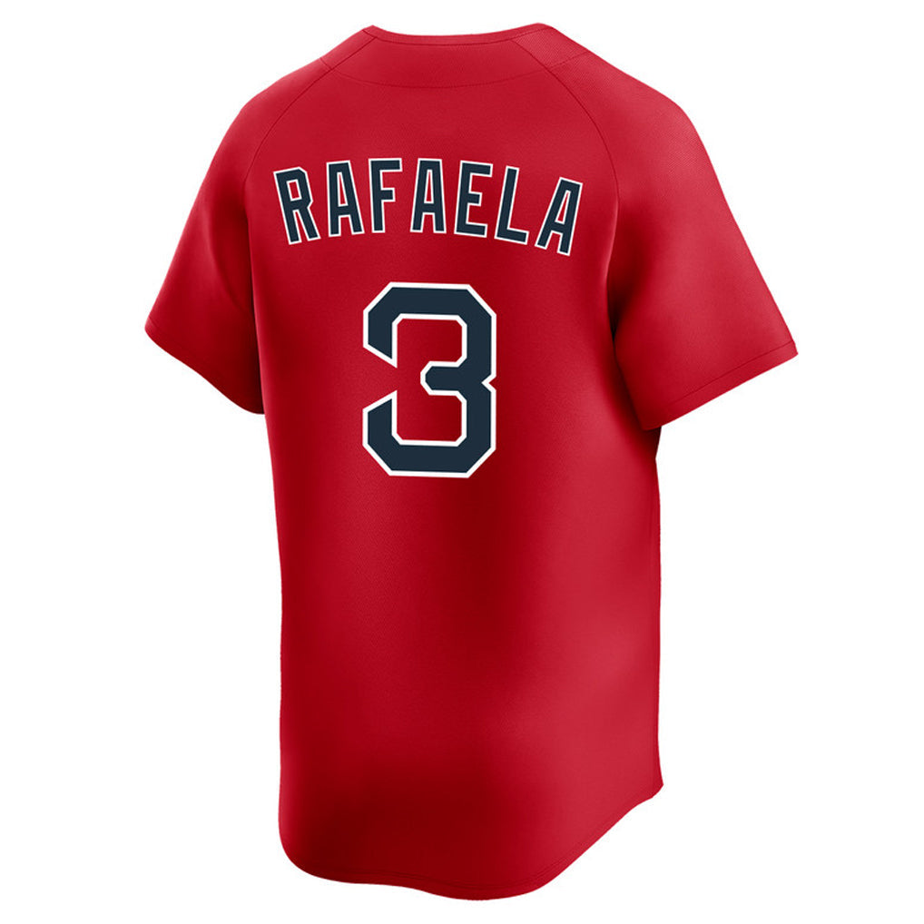 Arlishia B.Red Sox #3 Ceddanne Rafaela Player Red Limited Home Game Stitched Jerseys