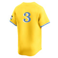 Arlishia B.Red Sox #3 Ceddanne Rafaela Player Yellow Limited Home Game Stitched Jerseys
