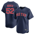Arlishia B.Red Sox #52 Wilyer Abreu Player Navy Limited Home Game Stitched Jerseys