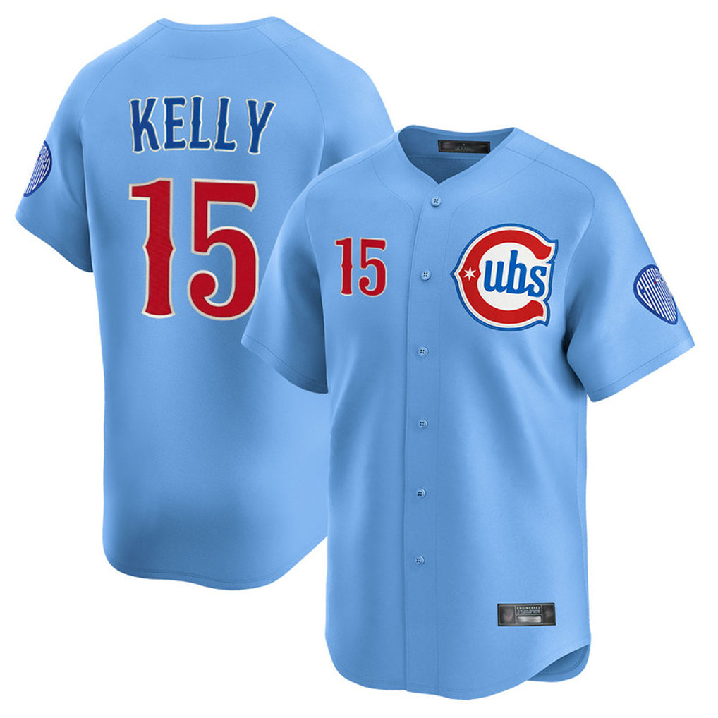 Arlishia C.Cubs #15 Carson Kelly Player Light Blue Limited Home Stitched Jerseys
