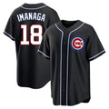 Arlishia C.Cubs #18 Shota Imanaga Player Black Fashion Out Game Stitched Jerseys