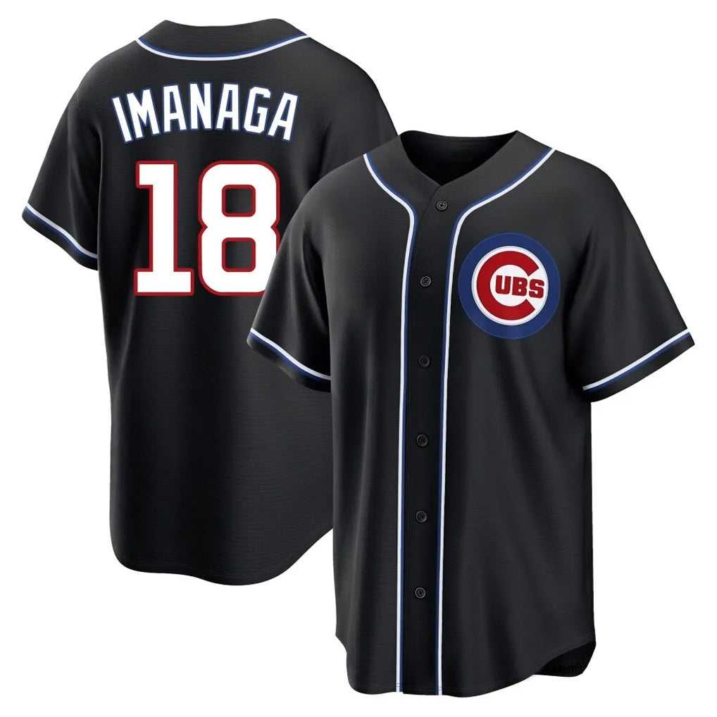 Arlishia C.Cubs #18 Shota Imanaga Player Black Fashion Out Game Stitched Jerseys