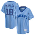 Arlishia C.Cubs #18 Shota Imanaga Player Blue T-shirt Cooperstown Collection Limited Stitched Jerseys