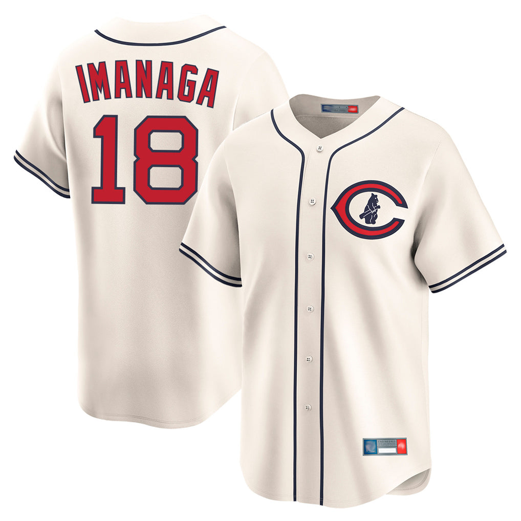 Arlishia C.Cubs #18 Shota Imanaga Player Cream Field of Dreams Limited Home Game Stitched Jerseys