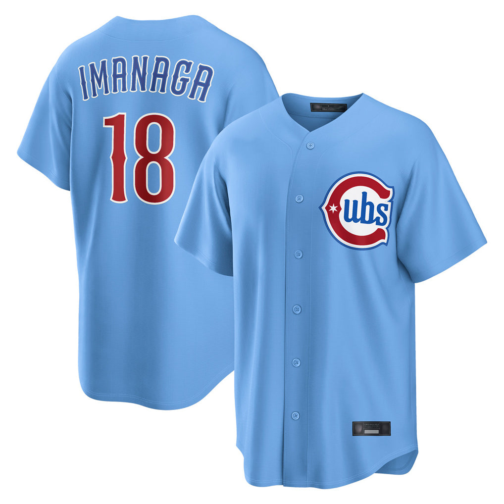 Arlishia C.Cubs #18 Shota Imanaga Player Light Blue Home Game Stitched Jerseys