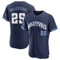 Arlishia C.Cubs #25 Mois¨¦s Ballesteros Player Navy City Connect Limited Elite Home Stitched Jerseys