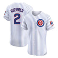 Arlishia C.Cubs #2 Nico Hoerner Player White Limited Elite Home Game Stitched Jerseys