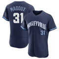 Arlishia C.Cubs #31 Greg Maddux Player Navy City Connect Limited Elite Home Stitched Jerseys