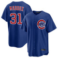 Arlishia C.Cubs #31 Greg Maddux Player Royal Home Game Stitched Jerseys