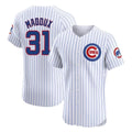Arlishia C.Cubs #31 Greg Maddux Player White Limited Elite Home Game Stitched Jerseys