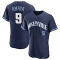 Arlishia C.Cubs #9 Miguel Amaya Player Navy City Connect Limited Elite Home Stitched Jerseys