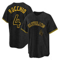 Arlishia C.Guardians #4 Brayan Rocchio Player Black Snake Skin City Home Game Stitched Jerseys