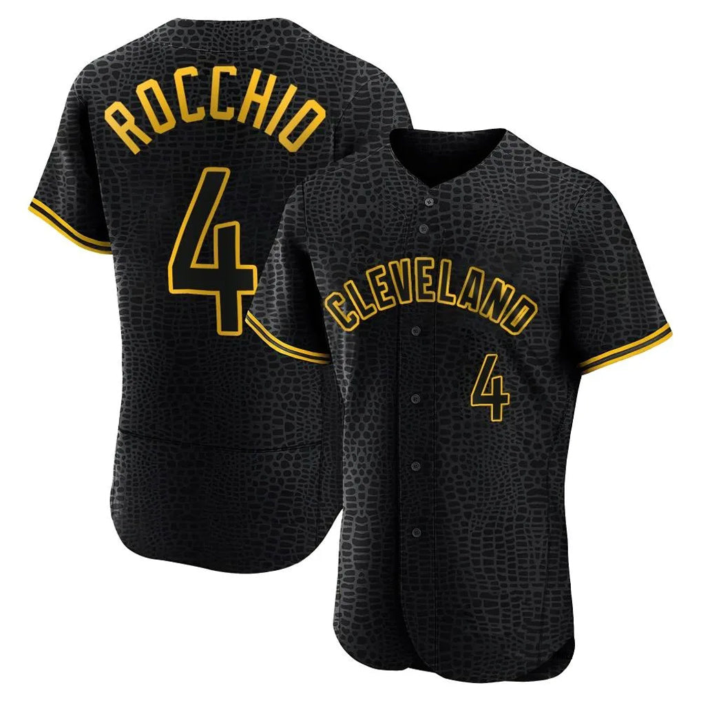 Arlishia C.Guardians #4 Brayan Rocchio Player Black Snake Skin City Limited Elite Home Stitched Jerseys