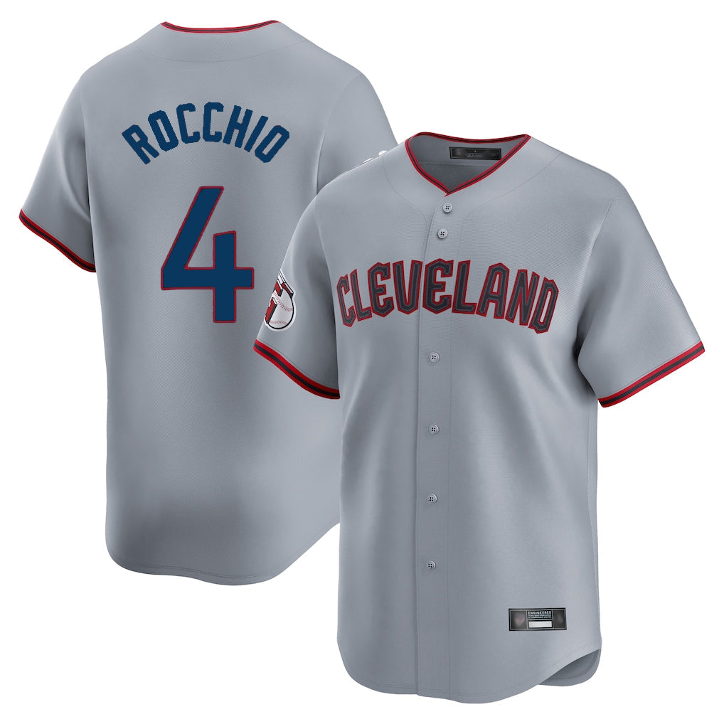 Arlishia C.Guardians #4 Brayan Rocchio Player Gray Road Limited Home Game Stitched Jerseys
