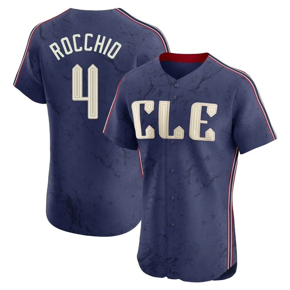Arlishia C.Guardians #4 Brayan Rocchio Player Navy City Connect Limited Elite Home Stitched Jerseys