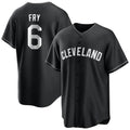 Arlishia C.Guardians #6 David Fry Player Black Home Game Stitched Jerseys