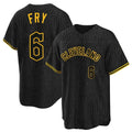 Arlishia C.Guardians #6 David Fry Player Black Snake Skin City Home Game Stitched Jerseys