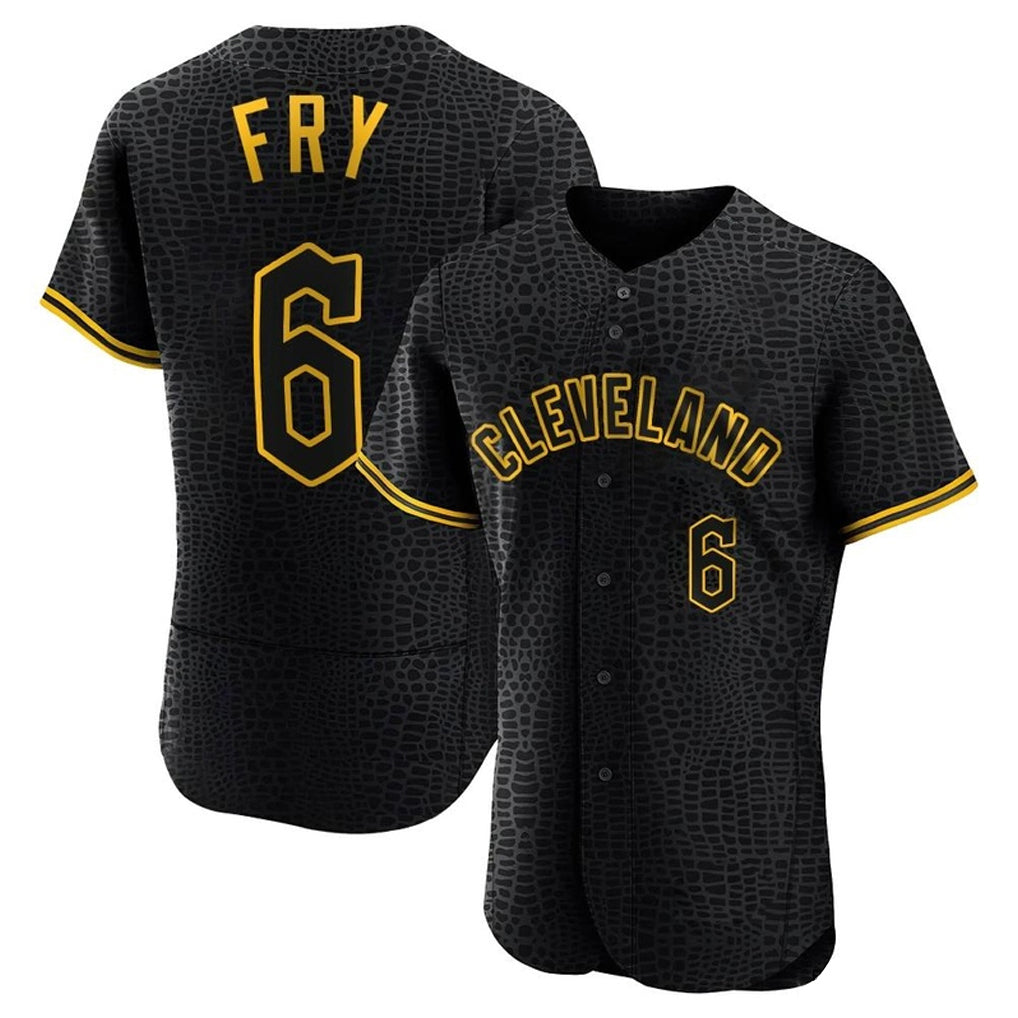 Arlishia C.Guardians #6 David Fry Player Black Snake Skin City Limited Elite Home Stitched Jerseys