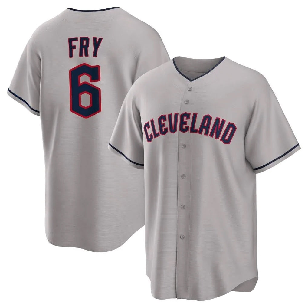 Arlishia C.Guardians #6 David Fry Player Gray Game Home Stitched Jerseys