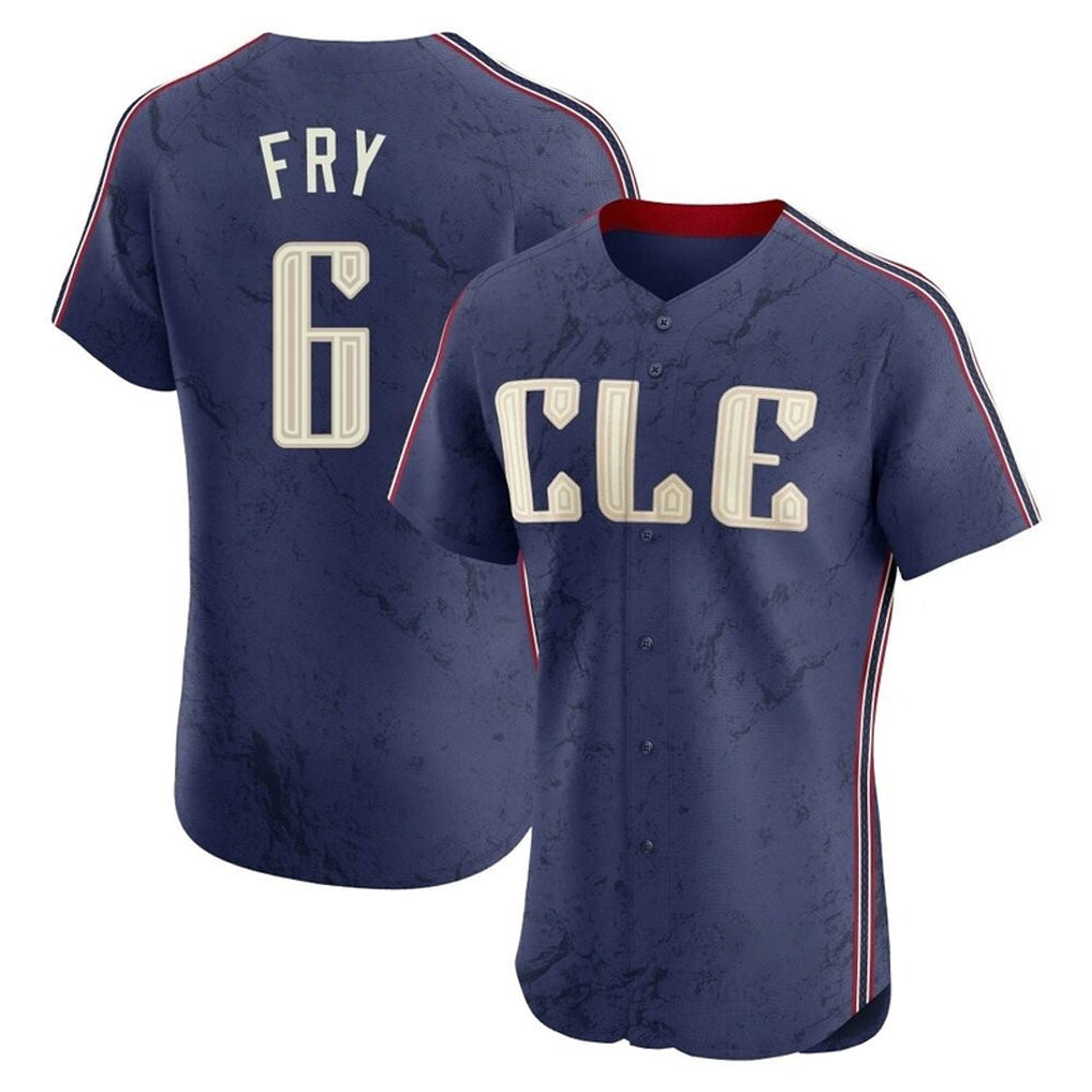 Arlishia C.Guardians #6 David Fry Player Navy City Connect Limited Elite Home Stitched Jerseys