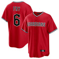 Arlishia C.Guardians #6 David Fry Player Red Home Game Stitched Jerseys