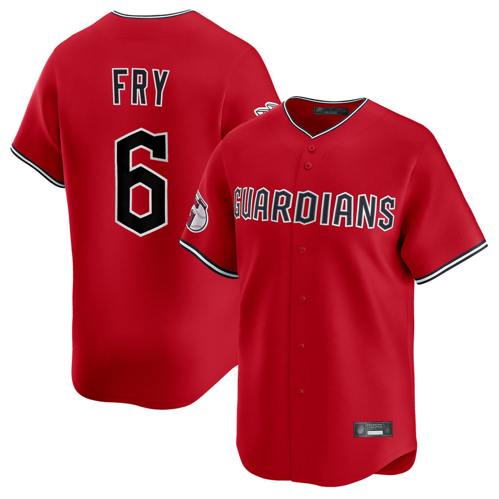 Arlishia C.Guardians #6 David Fry Player Red Limited Home Stitched Jerseys