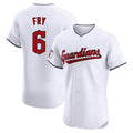 Arlishia C.Guardians #6 David Fry Player White Limited Elite Home Stitched Jerseys