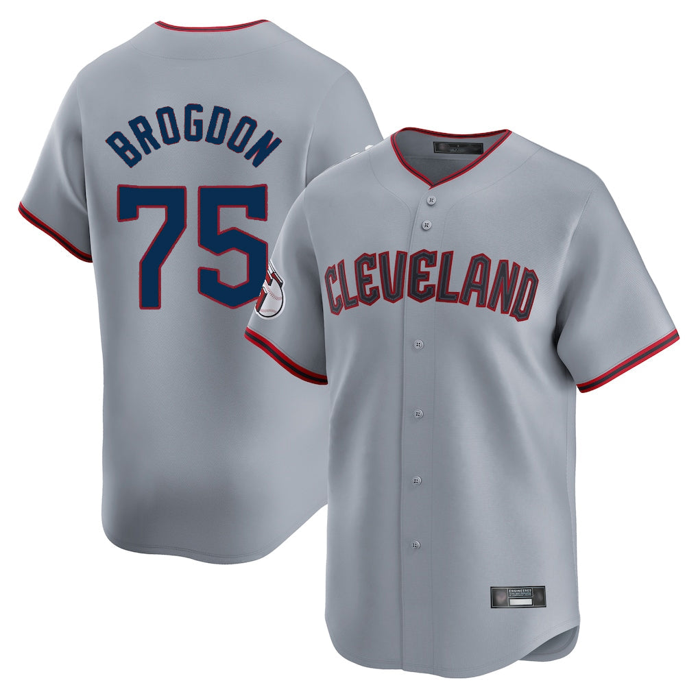 Arlishia C.Guardians #75 Connor Brogdon Player Gray Road Limited Home Game Stitched Jerseys