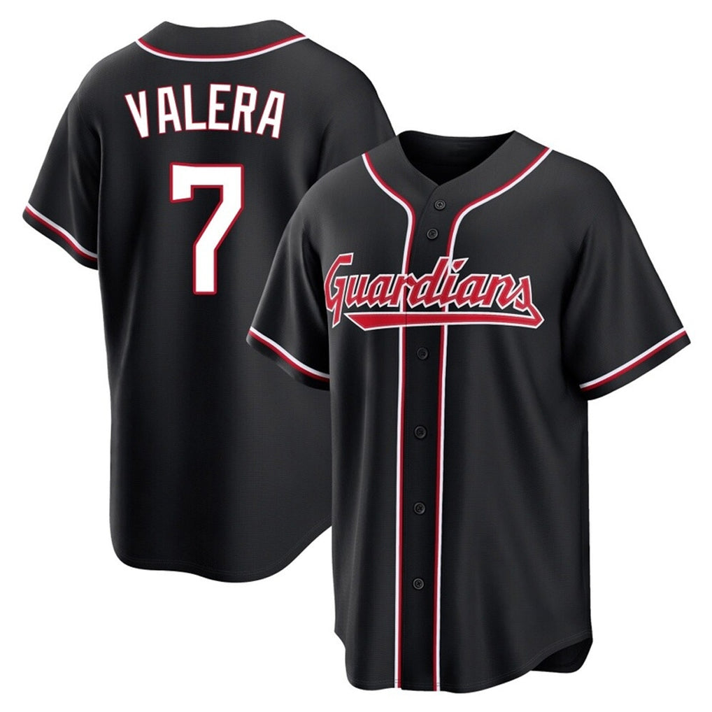 Arlishia C.Guardians #7 George Valera Player Black Fashion Out Home Game Stitched Jerseys