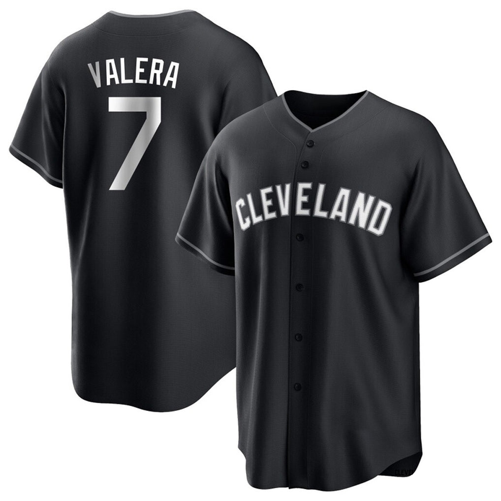 Arlishia C.Guardians #7 George Valera Player Black Home Game Stitched Jerseys