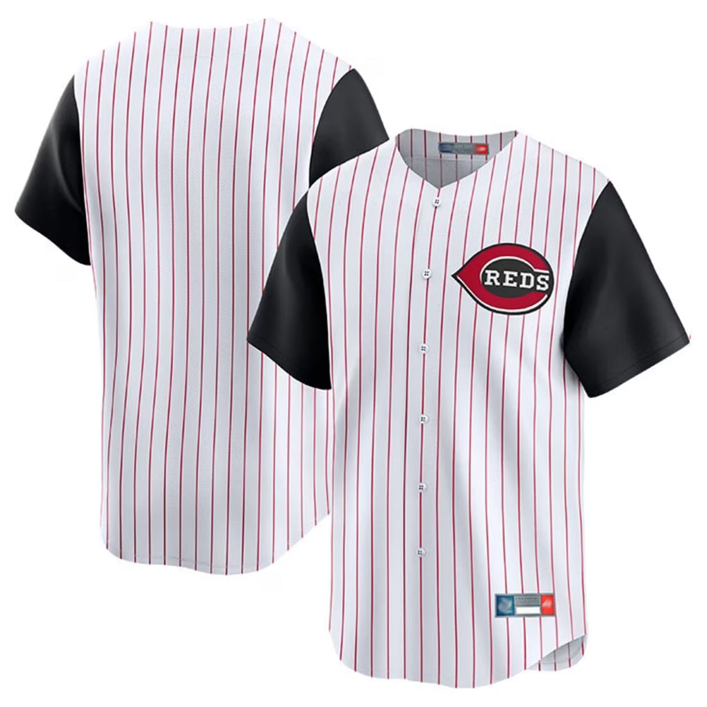 Arlishia C.Reds White Black Stripe Field of Dreams Game Home Blank Player Stitched Jerseys