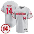 Arlishia C.Reds #14 Pete Rose Player Gray Vapor Premier Limited Home Stitched Jerseys