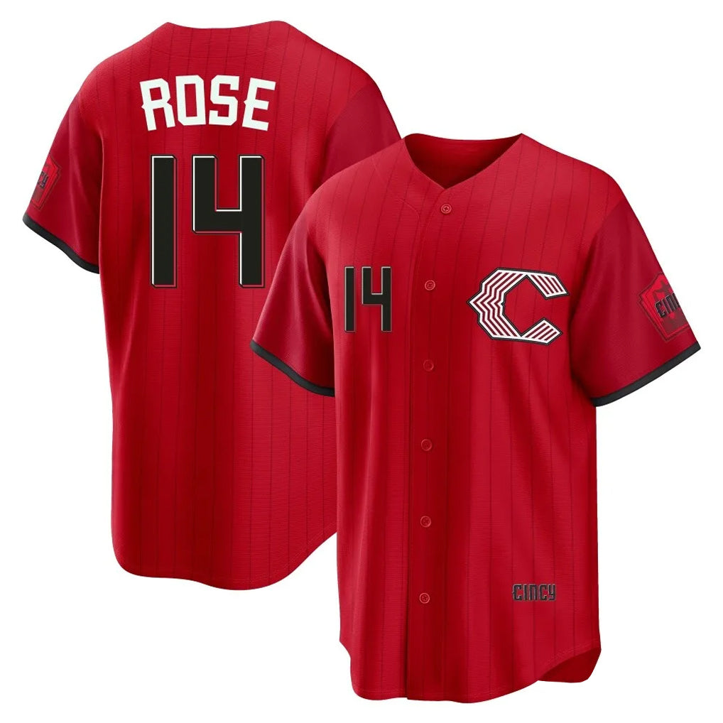 Arlishia C.Reds #14 Pete Rose Player Red 2026 City Connect Home Game Stitched Jerseys