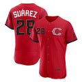 Arlishia C.Reds #28 Eugenio Su¨¢rez Player Red 2026 City Connect Limited Home Stitched Jerseys