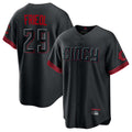 Arlishia C.Reds #29 TJ Friedl Player Black City Connect Home Game Stitched Jerseys
