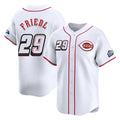Arlishia C.Reds #29 TJ Friedl Player White Speedway Classic Home Limited Stitched Jerseys