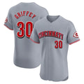 Arlishia C.Reds #30 Ken Griffey Player Gray Limited Elite Home Stitched Jerseys