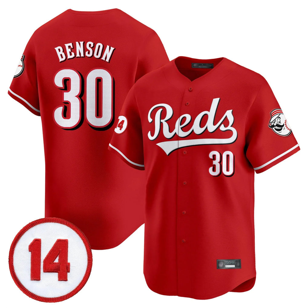 Arlishia C.Reds #30 Ken Griffey Player Red Vapor Premier Limited Home Stitched Jerseys