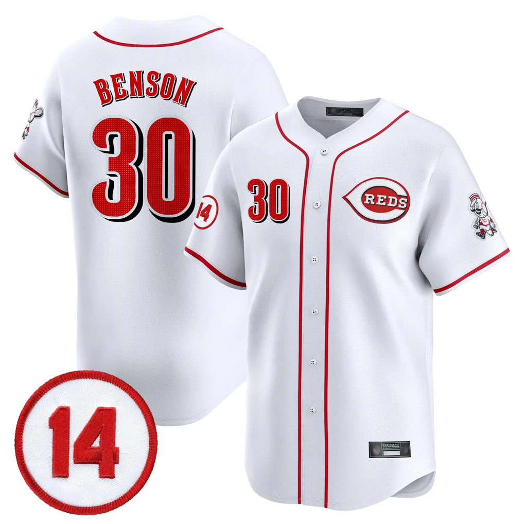 Arlishia C.Reds #30 Ken Griffey Player White Vapor Premier Limited Home Stitched Jerseys