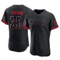 Arlishia C.Reds #35 Jose Trevino Player Black City Connect Limited Elite Home Stitched Jerseys